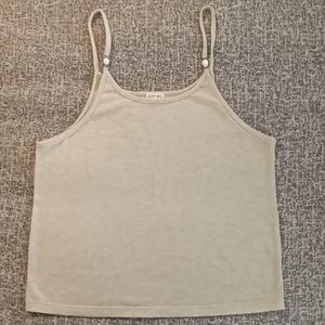 DONNI Knit Pearl Tank - Large, Oatmeal